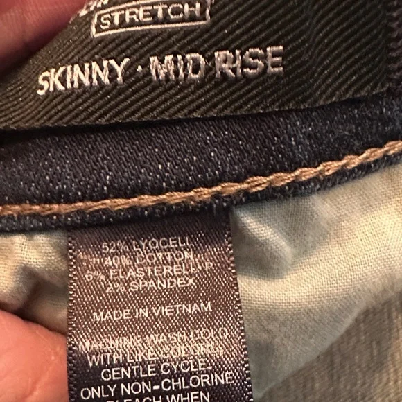 Express Dark Blue Skinny Jeans - Picture 4 of 5